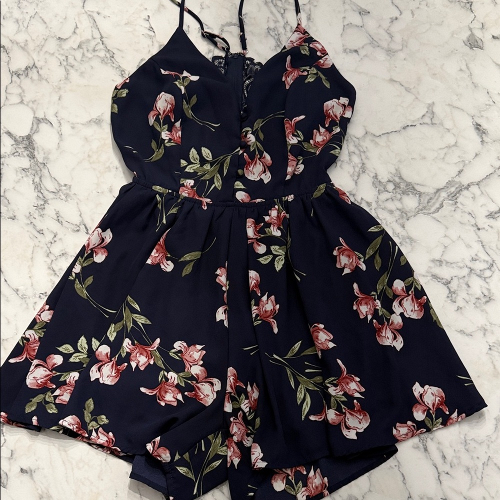 Windsor Navy Floral Women’s Romper